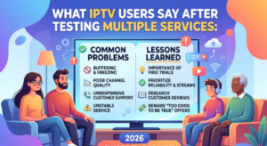 IPTV users comparing multiple IPTV services